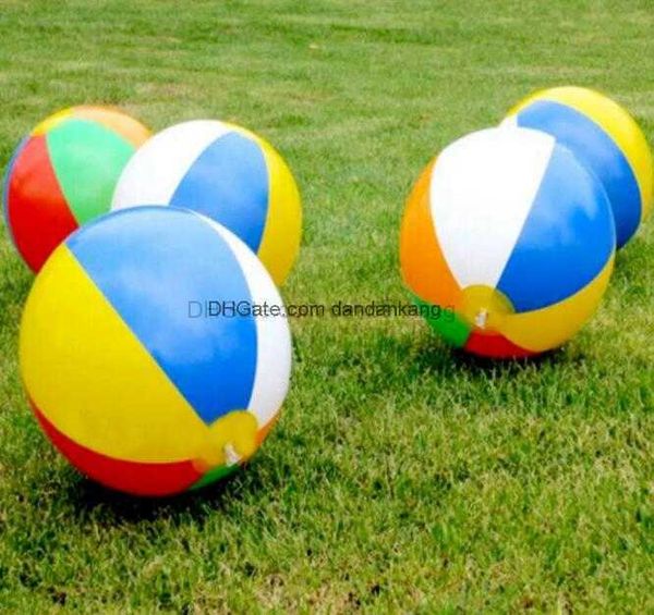 Ballon de plage rond gonflable piscine ballons de plage gonflable PVC jouets adultes enfants fête sable eau amusant jouets en plein air ballons de plage