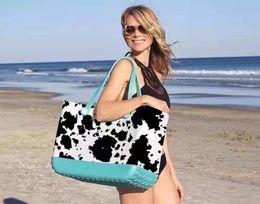 Panier de plage EVA imprimé trou sac de plage grande capacité sac de poche pour femmes