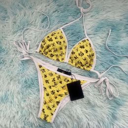 strand bikini badpak designer bikini's zomer sexy band driehoek bikini set 1v jacquard y2k zwempak comfort stof badmode maat s-xl