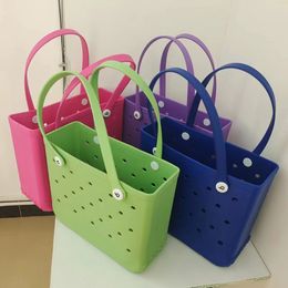 Strand Bogg Bag XL Waterdichte opbergzakken Organiseren Solid Eva Ponse Organizer Basket Zomer TRVAEL HANDTAKS 2 Maat Dames Pink Blue HE04 A