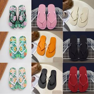 Strand klassieke slippers geknepen modeontwerper sandalen platform buiten alfabet print flip flops zomer flat casual schoenen gai 8338968