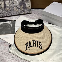 Strandontwerper Hoeden Vakantie Cap Paris B Visors Sunhat For Men Fashion Caps Bucket Straw Hat Dames Casquette Summer Outdoor Beanie 2023 Top
