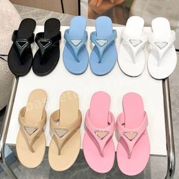 Sandalias de satén de diseñador de playa para mujer, chanclas de cuero genuino, mocasines, zapatos planos de verano, sandalias para mujer, talla 35-43