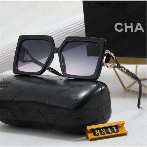 Beach Fashion Nel Luxury Designer Petites lunettes de soleil Street pour femmes Triomphe Hommes Lunettes Cha Même photo que Lisa Sunnies Métal Full Fram Chane