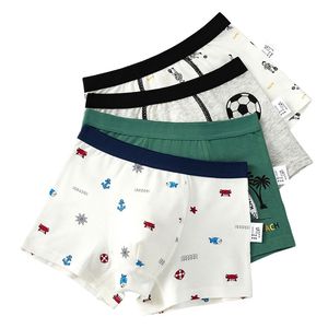 Beach Football garçons sous-vêtements enfants Boxer 100% coton garçon Shorts bas garçons vêtements pour 3 4 6 8 10 12 14 ans OMGosh 211122