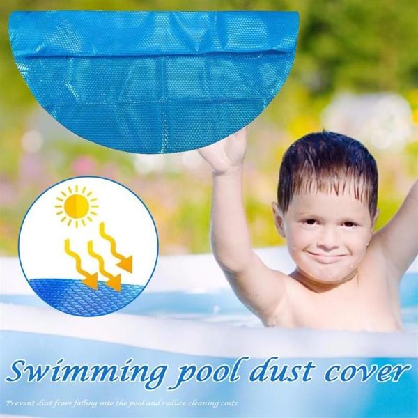Couverture de tapis de plage à bulles d'extérieur, piscine solaire de 3 à 6m de diamètre avec motif de cœur, accessoires gonflables hors sol 2666