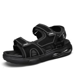 Strandheren sandalen luchtkussen schok absorberen man sport casual ademende dikke zool non slip heren sandales 240322