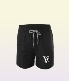 Pantalons de plage mode nouveaux shorts khmers impression couleur unie hommes039s été vent plage shorts de natation hommes039s haute qualité box1926445