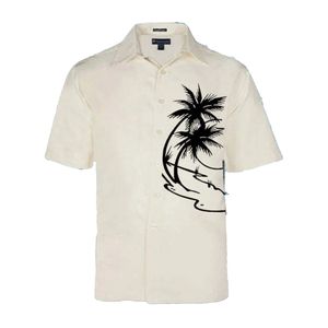 Chemise à manches courtes à impression numérique 3 D pour hommes de loisirs populaires Beach Party