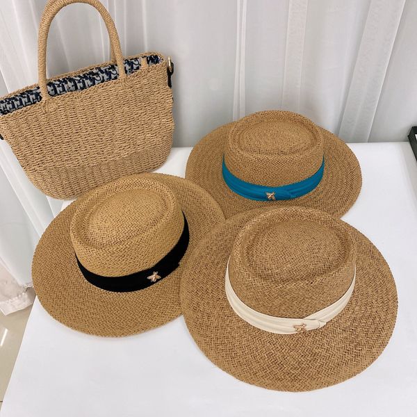 Plage jolies majuscules Designer Golll bon take artiste chapeaux de paille cool designers beanie beau beau seau chapeau de mode bob godet petit abeille