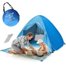 SHORE DE PLACE UV PROTECTION POPUP Tent 23 personne imperméable portable pour le jardin de camping familial 240419