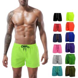 Shorts de plage hommes tronc d'été pantalon court respirable hispue rapide short de natation sèche surf sur les hommes de la cuisse S-4xl plus shorts de taille 240420