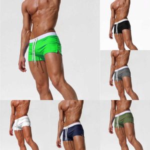 Strand shorts Solid Color Mens Anti-Emb schaamte en anti-glare shorts strakke panty's Fast Drying Pants De vier seizoenen