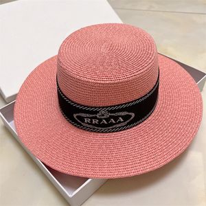 Chapeau de seau de paille de plage pour femmes casquettes de créateur casquette de Baseball pour hommes été en plein air lettre gros chapeaux à bord ajustés en gros