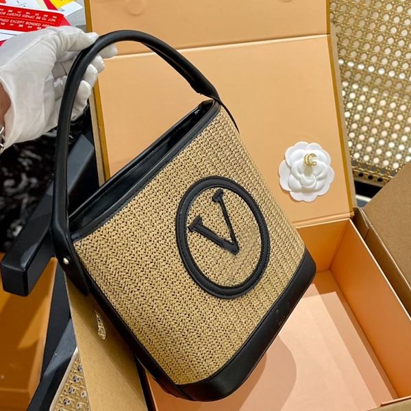 Bolso tejido de paja para la playa, bolso informal de ratán para mujer, bolso de mano tejido de mimbre para mujer, bolso de mano de gran capacidad para mujer, billetera de viaje fy