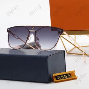 Lunettes de soleil de plage Designer Lunettes de vacances Lunettes de vue Hommes Luxe Or Rose Cadre V Lunettes de soleil en plein air Dames Lunettes de soleil pour femme Boîte 2023