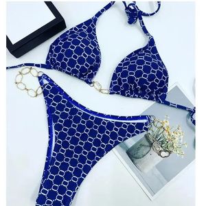 Maillot de plage sous-vêtements de femme marque lettre Bikini ensemble Sexy Bikinis maillots de bain brésiliens Mini avec étiquettes chaud