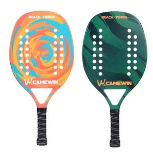 Strand tennisracket Camewin Padel Paddle 50% koolstofvezel EVA Core Lichtgewicht met beschermende zakdeksel zachte gezicht 240401