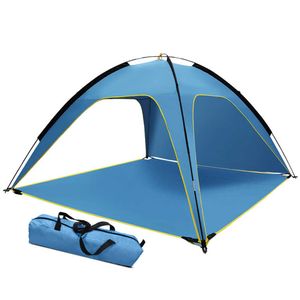 Strand Tent Sun Shelter Sunshade Canopy Upgraded UV-resistente afbijten Tent voor Outdoor Shade Camping Sports Reizen Vissen Backyard Y0706