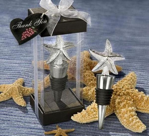 Thème de plage strass étoile bouchon de bouteille de vin cadeaux de fête de mariage Souvenirs cadeau pour les invités livraison gratuite SN3418