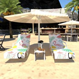 Serviette de plage adultes couvre-lit de soleil couvre imprimé jardin de vacances jardin de vacances chaises longues couvre-bain séchage rapide serviette
