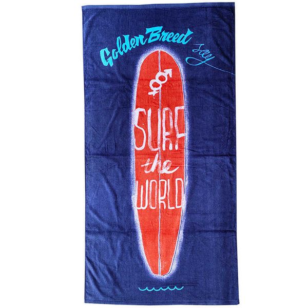 Serviette De Plage Unique Surf Skateboard Marque À La Mode Tout Pur Coton Grande Serviette De Bain Doux Et Absorbant Unisexe Serviette De Plage De Natation Personnalisée 160 * 80cm