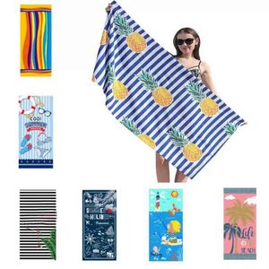 Serviette de plage en microfibre Ultra douce, personnalisée, Super absorbante, à séchage rapide, pour enfants, hommes et femmes