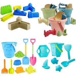 Toys de plage pour enfants Castle Sable Bucket Digging Sand Scoop Toy Baby Sandbox Set Sand Play Tools Tools Outdoor Beach Games For Kid 240430