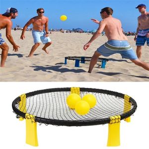 Beachvolleybal Mini-gameset Outdoor teamsporten Gazon Fitnessapparatuur met 3 ballen Volleybalnet Volleybalset 231227