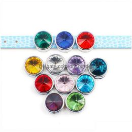 Bead Caps 60st Diy Charm Birthstone Ronde 8Mm Slide Charms Groothandel Sl359 Interne Dia.8Mm Fit Band Als Chirstmas Gift Drop Dhgarden Dhfso