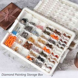 Bead Storage Organizer Rangement Lege Container voor Organomador Nail Art Case Clear Plastic 345x265x50 mm 210922