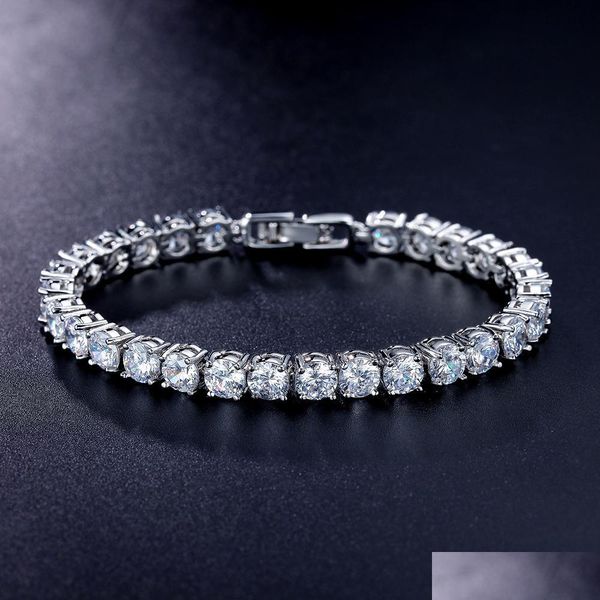 Beaded 10Pc / Set Fashion Newest Sale Diseño único Rose Gold Zircon Pulsera de mujer para el regalo del día de la madre Joyería Drop Delivery Jewel Dh4Bz