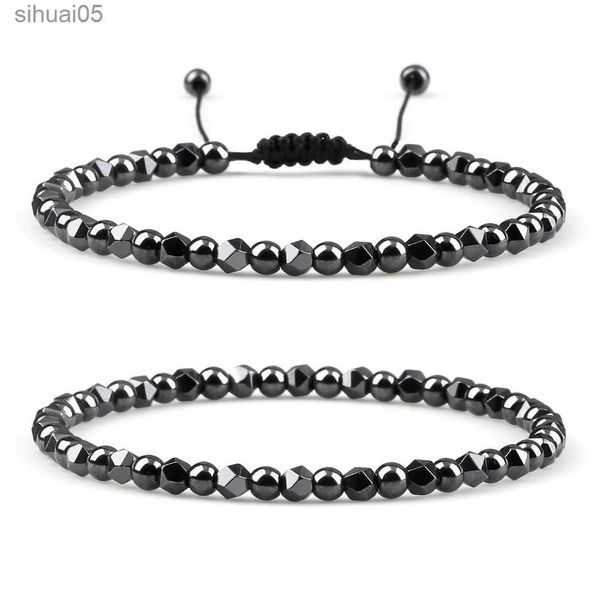 Perlé 4mm hématite irrégulière hommes Bracelets de perles naturel oeil de tigre perles de pierre de lave Bracelets Bracelets femmes classique bijoux Pulsera YQ240226