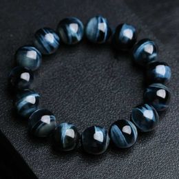 Béle de perles de tigre Royal Blue 5A Men de haute qualité 6/8/10 / 12 mm Bracelet en pierre naturelle