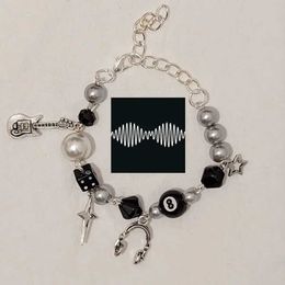 Kralen 8 kogelarmband Arctic Monkeys thema bedelarmband 240423