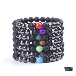 Kralen 8 mm king stone natuurlijke kralenarmband zwarte magneet charme voor heren en cadeau drop levering sieraden armbanden dhcqb