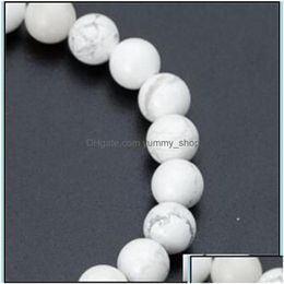 Bracelets en pierre noire perled perle bracelet arc-en-ciel concis de la fierté bijoux meilleur ami chakra 4 w2 gouttes livraison dhj9o dhvx8