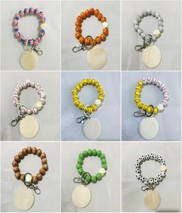 Bracelet en cerce d'ouverture du bracelet Party Favor Sports Ball Soccer Basketball Basketball en bois Bracelet 2219138