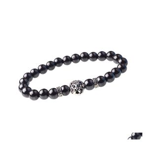 Perlé Bouddhiste Foi Charme Bracelet Pierre Naturelle Yoga Gem Prière Unisexe Drop Delivery Bijoux Bracelets Dhc5C