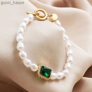 Perle delysia king 2021 New Pearl Bracelet Creative Retro Fashion Tempérament simple Bracelet Green Green Green