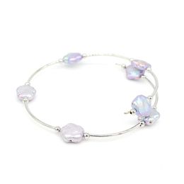 Fashion perl￩ de haute qualit￩ High Quality Direct Fleur Flower Pearls Bangle Bracelet R￩glable Bracelet Charmes Femmes Dhfqv