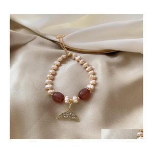 Bijoux de mode perlés Memaid Tail Pearl Bracelet Exquis Baroque Irregar Pearls Bracelets Drop Delivery Dhack