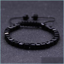 Gerichte handgemaakte edelsteen kristal verstelbare gevlochten chakra aura armband 79 inch unisex verjaardag cadeau drop levering sieraden bracele dhl8u