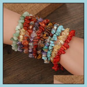 Cuentas, joyería, pulsera de piedra de cristal natural, venta al por mayor, pulseras de hebras, joyería de cuentas, Aessores de mano, entrega directa 2021 Yeui4