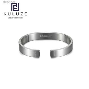 Bracelet perlé KULUZE Original en titane 100% pur titane Golf Bracelet athlétique hommes femmes en forme de C manchette bracelet bracelet fashionGiftL24213