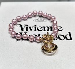 Bracelet de perle de concepteur de luxe perlé pour la chaîne de femmes Gold Classic Paperclip Collier Bijoux Drop Livraison OTDM8