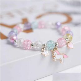 Bracelet de perle en perles Bracelet Makersland Bracelet Amitié Girl Girl Star Moon Cloud Jewelry Accessoires en gros Livraison Dh5lb