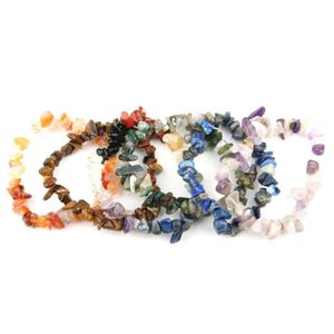 Cuentas de cristales naturales, chakras, piedras, aguamarinas, amatistas, pulsera, cuentas, cuarzo rosa, piedra lunar, ágatas para hacer joyas, bricolaje, gota de Dhvai