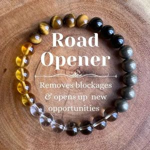 Bracelet de perles d'opportunité d'agate de pierre naturelle perle Bonne chance pour hommes et femmes