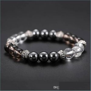 Kralen natuursteen kralen strengen armbanden charme lucky sier armband voor mannen mode sieraden wil en zand drop -ship levering dhcmi